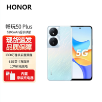 荣耀畅玩50 Plus 12GB+256GB 流光银 天玑6020 5G芯 5000万影像 6000mAh大电池 35W充电 90Hz刷新率 5G智能手机
