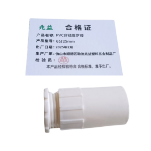 兆益 PVC穿线管罗接 6分25mm 个