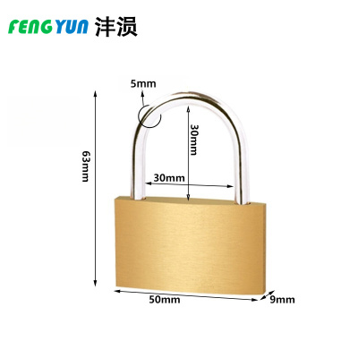 沣涢 挂锁 50短梁 把