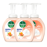 滴露玻尿酸泡沫抑菌洗手液西柚香型250ml*3儿童泡泡家用抑菌