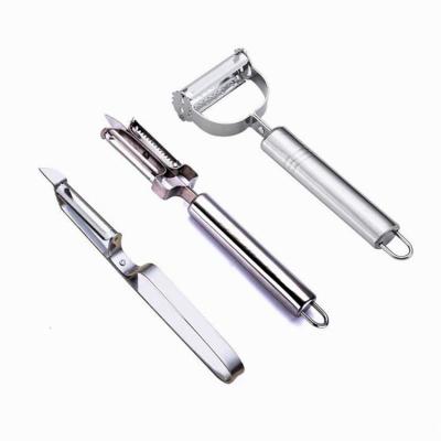 多功能削皮器三合一不锈钢削皮刀双面水果刨丝器刨子剥 敬平 削皮三件套(无赠品)