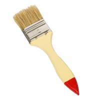 工霸(GONGBA)扁油刷 加厚猪鬃毛油漆刷子 红尖漆柄 2英寸 50mm(10把)