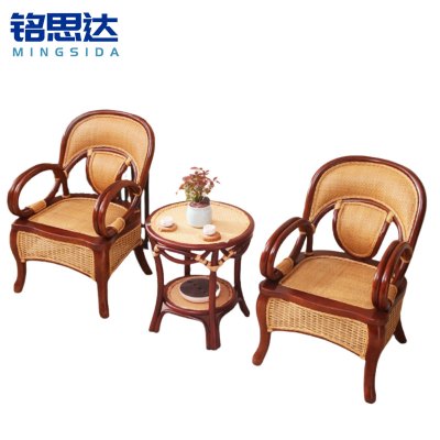 铭思达藤椅一桌两椅套