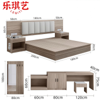 乐琪艺大床180*200*26cm套