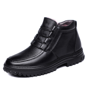 围盛 头层牛皮棉鞋皮鞋 38-47码 双