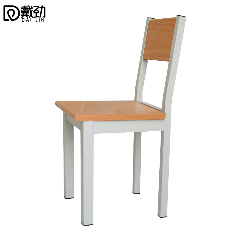 戴劲学校图书馆阅览桌防火面板钢木长条会议培训桌读书桌阅览椅