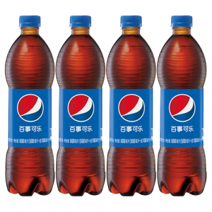 百事可乐 Pepsi 汽水 碳酸饮料 600ml*4瓶 (新老包装随机发货)