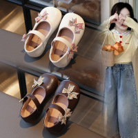 2026春季款可爱结女童小皮鞋时尚浅口宝宝公主鞋简约单鞋_897