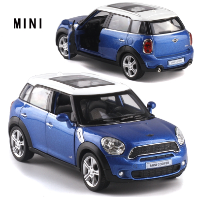 金属仿真奔驰G63大众甲壳虫GTR35合金小汽车模型男孩玩具车礼物宝马迷你蓝色