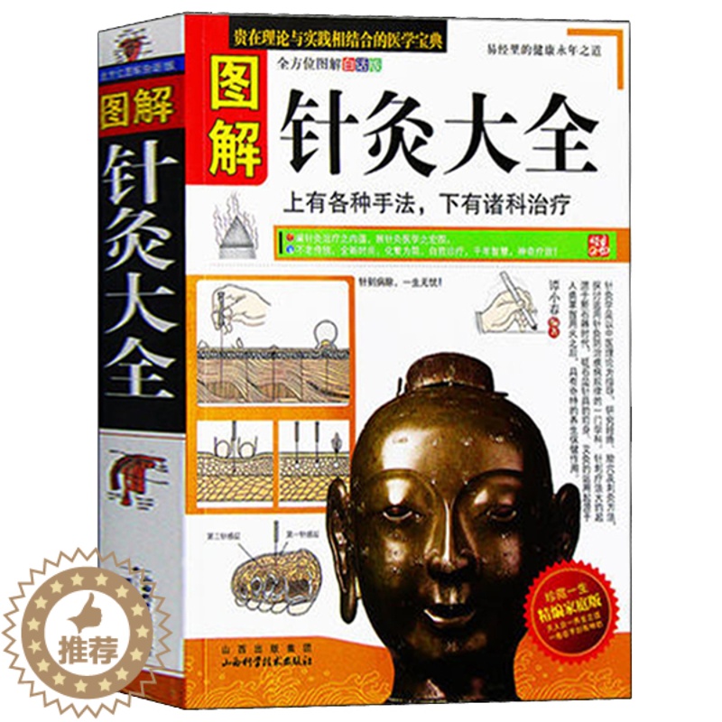 [醉染正版]正版 图解针灸大全 中医针灸书籍 中医养生入门基础理论 经络穴位知识书 中医保健养生 书籍