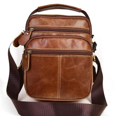 派尼美特真皮男包单肩包男斜挎包头层牛皮休闲潮手提多隔层公文包男士包包