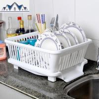 高品质塑料大号沥水碗盆 厨房滴水碗碟架 放碗盆滤碗盆碗架收纳架 三维工匠