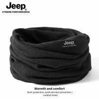 JEEP纯棉脖套男女款秋冬保暖护颈小围脖骑车户外防寒围巾防风面罩