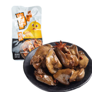 汤老鸭 鸭肝麻辣味25g*5包汤老鸭老汤鸭肝酱汁鸭肝卤味熟食休闲零食小吃肉类鹅肝口感