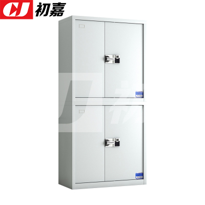 初嘉(CJ) CJ4102416 保密柜文件柜钢制密码柜办公铁皮资料柜档案柜 常规分双节智能指纹锁
