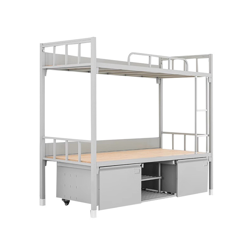 鑫升顺制式上下铺宿舍床钢制铁架高低床铁艺组合床14式双层床