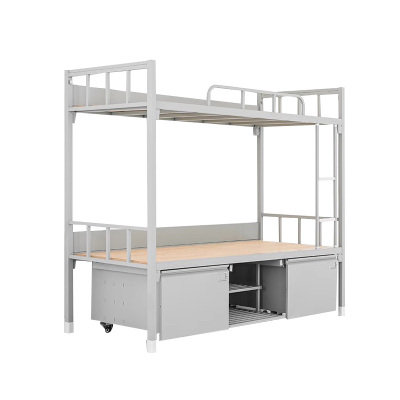 鑫升顺制式上下铺宿舍床钢制铁架高低床铁艺组合床14式双层床