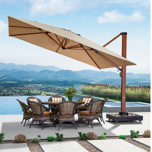 紫叶户外遮阳伞花园罗马伞室外大型户外太阳伞别墅露台户外伞庭院伞