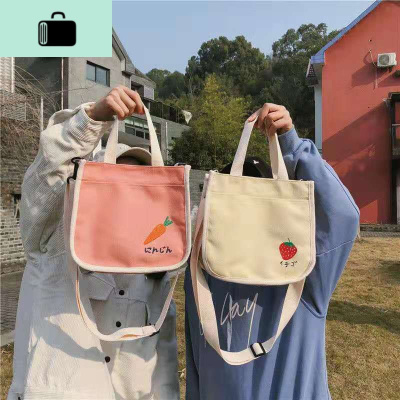 2019新款文艺帆布单肩包女韩版斜跨包chic软妹少女心百搭学生包NEW LAKE女士单肩包