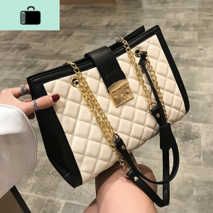 大包包女2020新款潮韩版菱格链条单肩包女包夏季大容量百搭手提包NEW LAKE女士单肩包