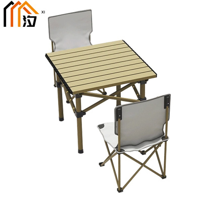 汐户外折叠桌一桌两椅套