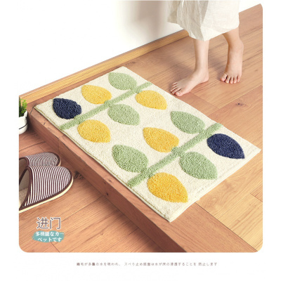 美帮汇植绒卧室客厅垫地毯地垫 简约家用厨房卫生间口吸水防滑脚垫