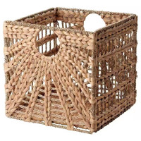 维诺亚藤编卡莱克格子柜收纳筐收纳篮储物零食收纳盒折叠草编整理