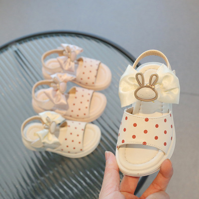 儿童凉鞋2026夏季新款圆点蝴蝶结女童公主凉鞋女宝夏季鞋_197
