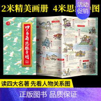[抖音同款 热卖!]四大名著思维导图 [正版]四大名著思维导图画册人物关系图西游记水浒传三国演义红楼梦原著全套小学生版中