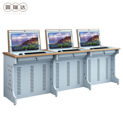 晋瑞达 翻转电脑桌(三人位)2300*600*750mm/张