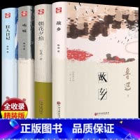 [全套4册]故乡+朝花夕拾+呐喊+狂人日记 精装版 [正版]精装版鲁迅小说作品集全集原着故乡朝花夕拾呐喊狂人日记6-9-