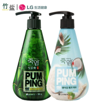 LG竹盐派缤牙膏285g+小苏打洁白派缤牙膏285g 组合装 韩国进口