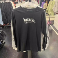 NIKE耐克长袖T恤运动休闲针织圆领女装FQ5675-010 D