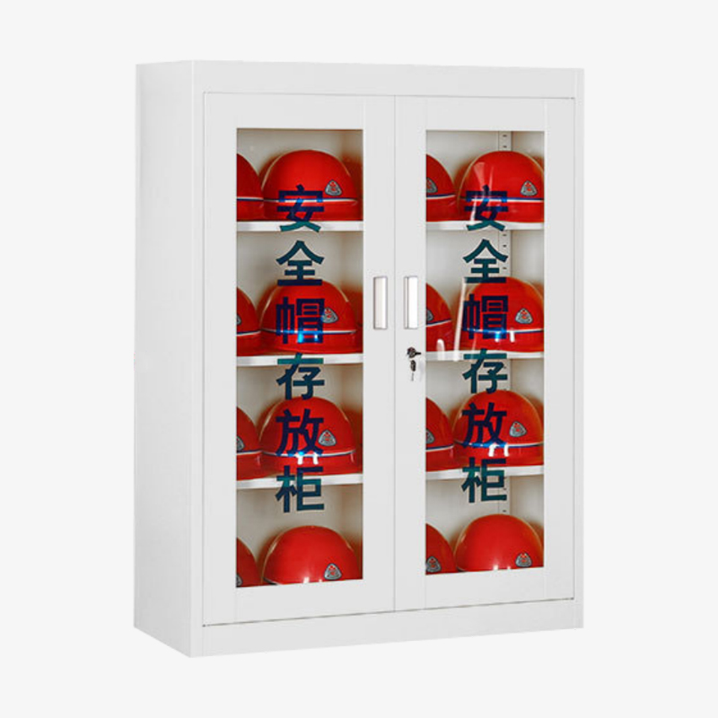 凌迪星白色16顶安全帽柜90*36*120cm台