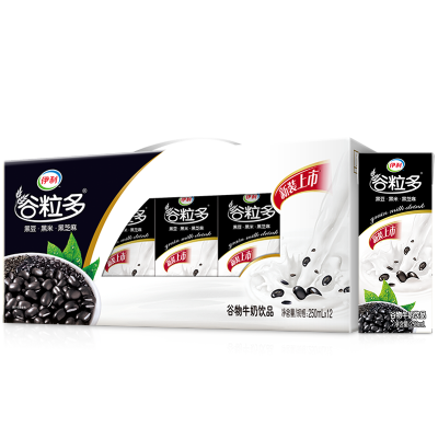 伊利谷粒多黑谷牛奶饮品250ml*12盒