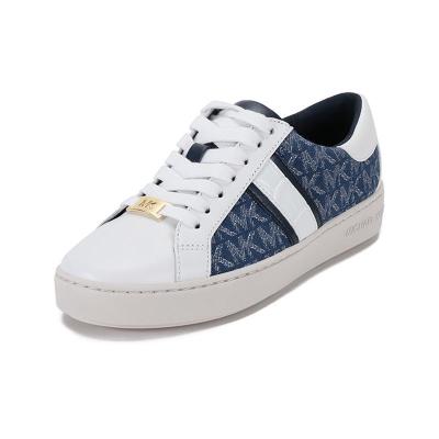 迈克·科尔斯 michael kors mk女鞋 织物配皮 系带休闲运动鞋板鞋43s1