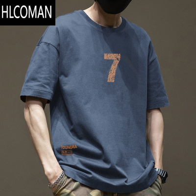 HLCOMAN白色短袖男生款打底衫t恤男装内搭短袖小众潮牌上衣