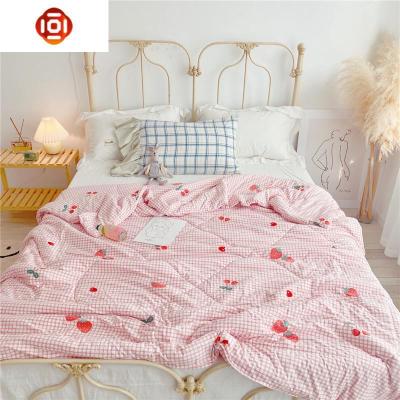 超柔可爱少女心柔丝棉夏被空调被针织棉夏凉被可机洗柔软薄被三维工匠被子