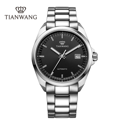 天王表(TIANWANG)手表 山河系列钢带机械表商务男士手表钟表5976