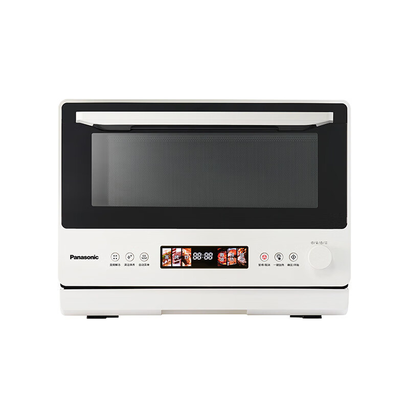 松下(Panasonic)万食炉2.0上烤下蒸彩屏触控家用变频微波台嵌两用28L大容量微蒸烤炸一体机NN-DS285Q