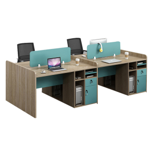 慧采云 办公家具现代简约工作位屏风办公桌组合职员办公桌4人电脑桌员工办公桌椅 四人位（不含椅）