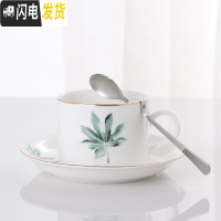 三维工匠欧式咖啡杯套装北欧精致下午茶壶具家用陶瓷杯碟简约小6件套马克杯