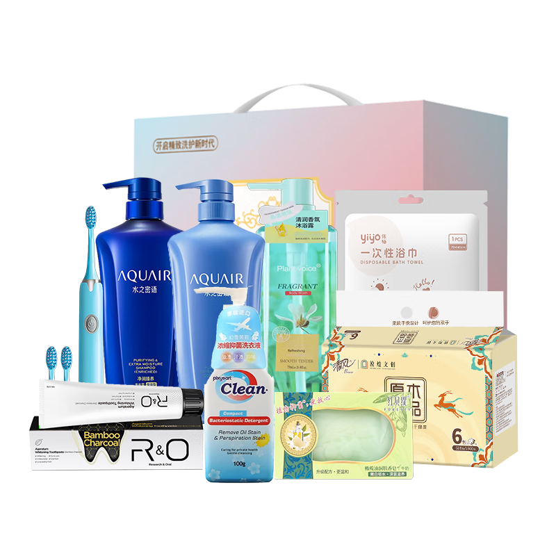 资生堂水之蜜语&清风焕礼盒9件套-HC240818009