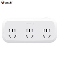 公牛一转三插座 3位总控 GN-933K