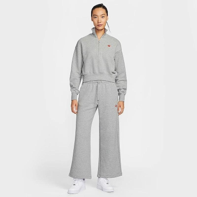 NIKE耐克卫衣运动休闲舒适短款针织立领女装套头衫HV8731-063 C