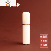 檀木牙签筒随身便携式创意牙签收纳盒木质迷你旅行家用牙签收纳罐 敬平 高端白牛角牙签筒(送牙签)