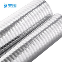 先围 厨房铝箔贴纸 5m*80cm*0.16mm银线条纹 卷
