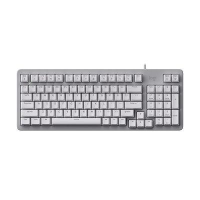 罗技K848有线机械键盘白色Gasket缓震结构五彩背光98键竞技游戏优选