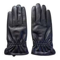兰光铭+男士羊皮可触屏手套+LGM8612-1+双