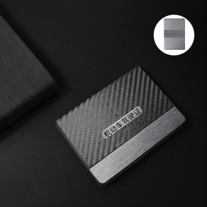 [补贴10%]驾驶证皮套驾照网红机动车行驶证一体女创意二合一超薄卡包保护套 驾驶证[2卡位]优雅黑